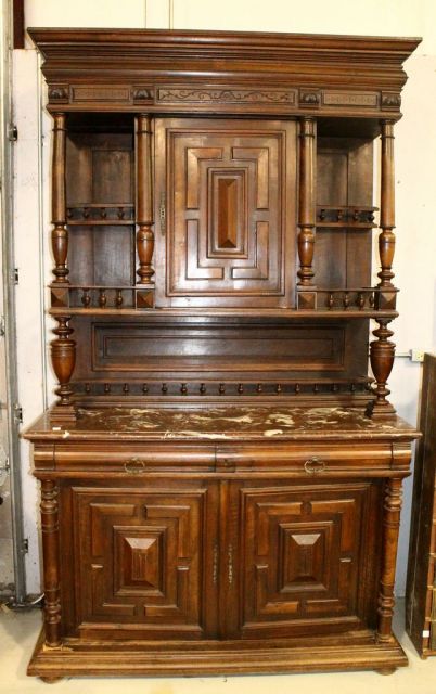 19th Century Mahogany Court Cupboard