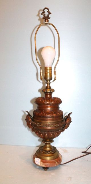 19th Century Bronze Lamp