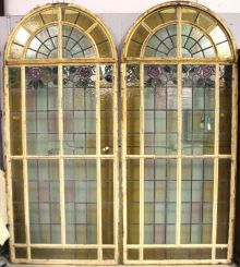 Pair of Stain Glass Windows
