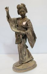 Bronze Fountain of Japanese Maiden