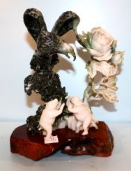 Jade Figurine of Bears and Eagle