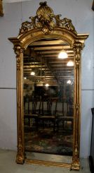 Late 19th Century Painted Gold Mirror