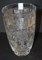 Large Cut Glass Vase