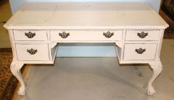 Distressed Painted Chippendale Desk