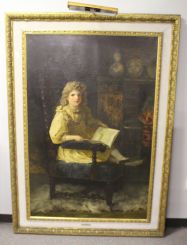 Large Oil Painting of Alice Evelyn McKee