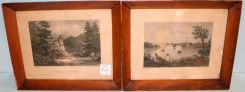 Two 1850 Hand Colored Lithographs