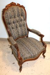 19th Century Walnut Victorian Gents Chair