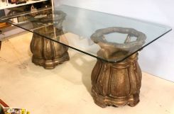 High Style Designer Glass Top Table