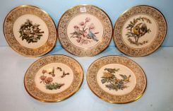 Set of Five Lenox Bird Plates