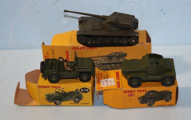 Three Boxes of Dinky Toys