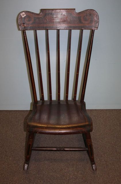 Early Stenciled Hitchcock Rocker