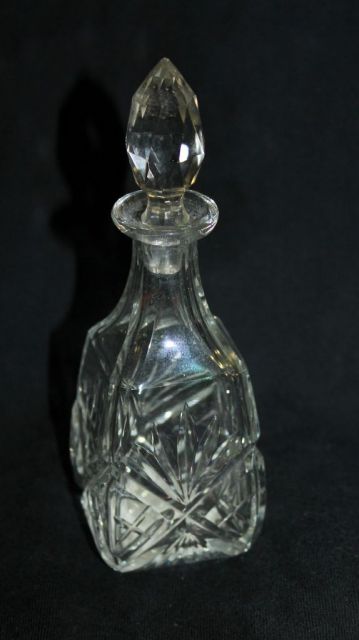 Vintage Cut Glass Perfume Bottle