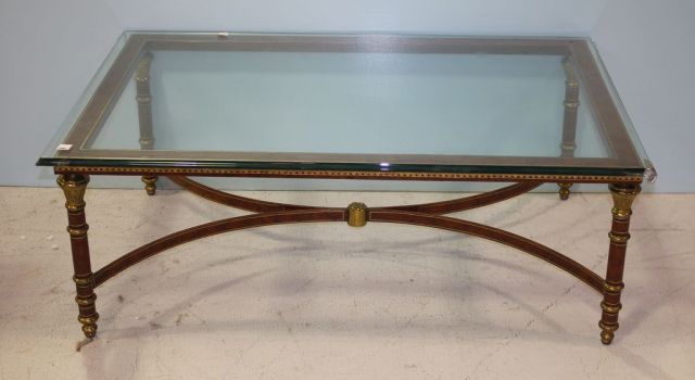 Contemporary Glass Top Coffee Table