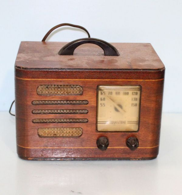 Transitene Radio in Walnut Case