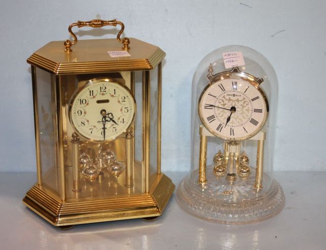 Contemporary Howard Miller Clock Under Dome along with Benchmark Westminster Clock