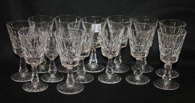 Set of Fourteen Signed Waterford Glasses