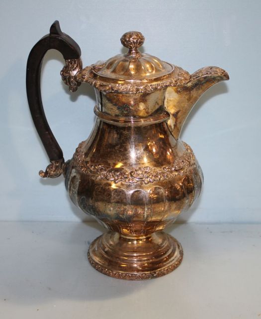 Elaborate Silverplate Tea Pot