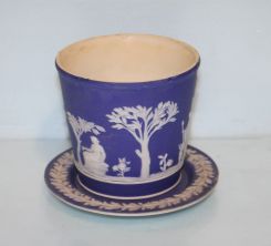 Wedgwood Blue Jasperware Jardinere