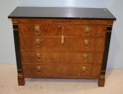 Heritage Four Drawer Chest with Black Marble Top