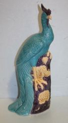 Chinese Porcelain Turquoise Figure of Peacock