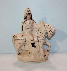 Antique Staffordshire Figurine of Man on Horse