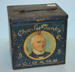 Antique Charles Denby Cigar Tin