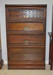 Oak Four Stack Lawyer's Bookcase