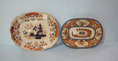 Two Ironstone Platters