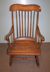 Early American Wide Seat Boston Rocker