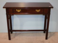 Council Craftsman One Drawer Chippendale Style Side Table