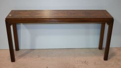 Contemporary Cross Banded Console Table