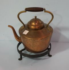 Copper Kettle on Stand