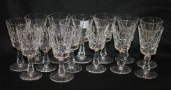 Set of Fourteen Signed Waterford Glasses