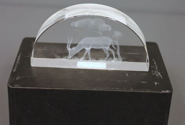 Made in Israel Crystal Glass Antelope