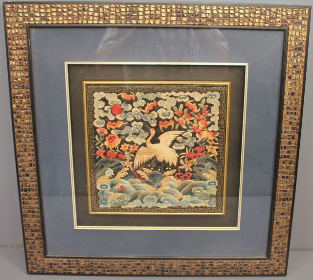 Framed Chinese Silk