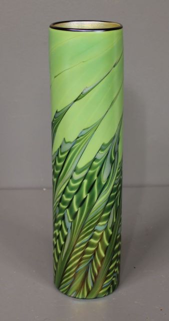 Lundberg Studio of contemporary Art Glass Trumpet Vase