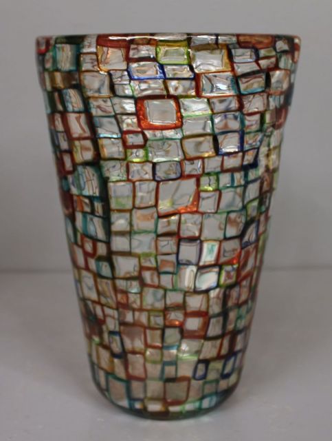 Turnbridge Multi-Color Art Glass/Vase