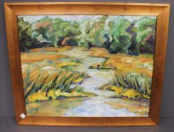 Oil Painting of Stream by Jackie Ellens