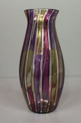 Turnbridge Glass Purple Swirl Vase