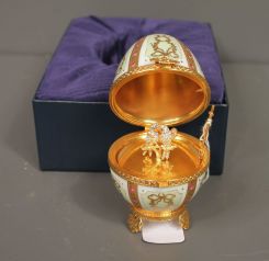 Faberge Collector's Society - Gold and Enamel Love Dove Egg