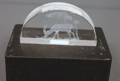 Made in Israel Crystal Glass Antelope