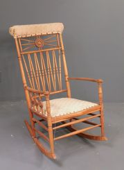 20th Century Birch Victorian Ladies Rocker