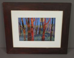Painting  of Trees in the Moonlight by Margo Thomas