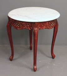 Victorian Style Round Marble Top Table