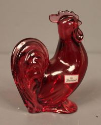 Baccarat Red Glass Rooster