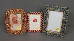 Three Decorative Frames with Stone Borders