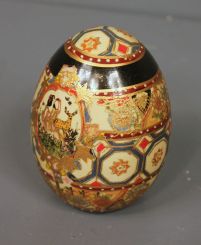 Robert and Talbott Painted Porcelain Egg