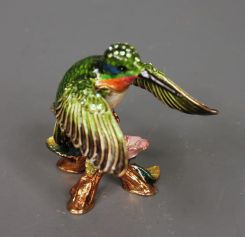 Nobility Enamel Hummingbird Box