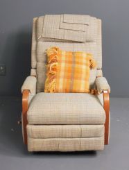 Vintage Rocker Covered in Tweed Fabric