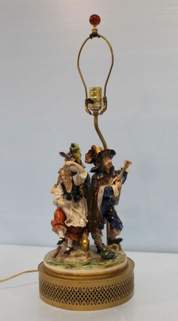 Italian Porcelain Figural Lamp